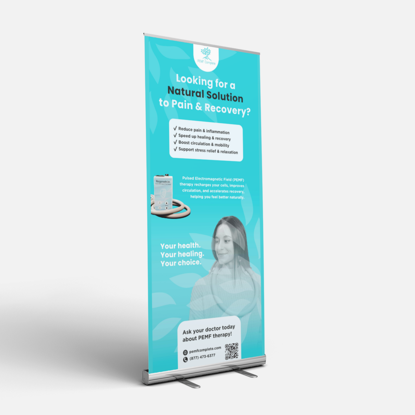 PEMF Complete Retractable Banner