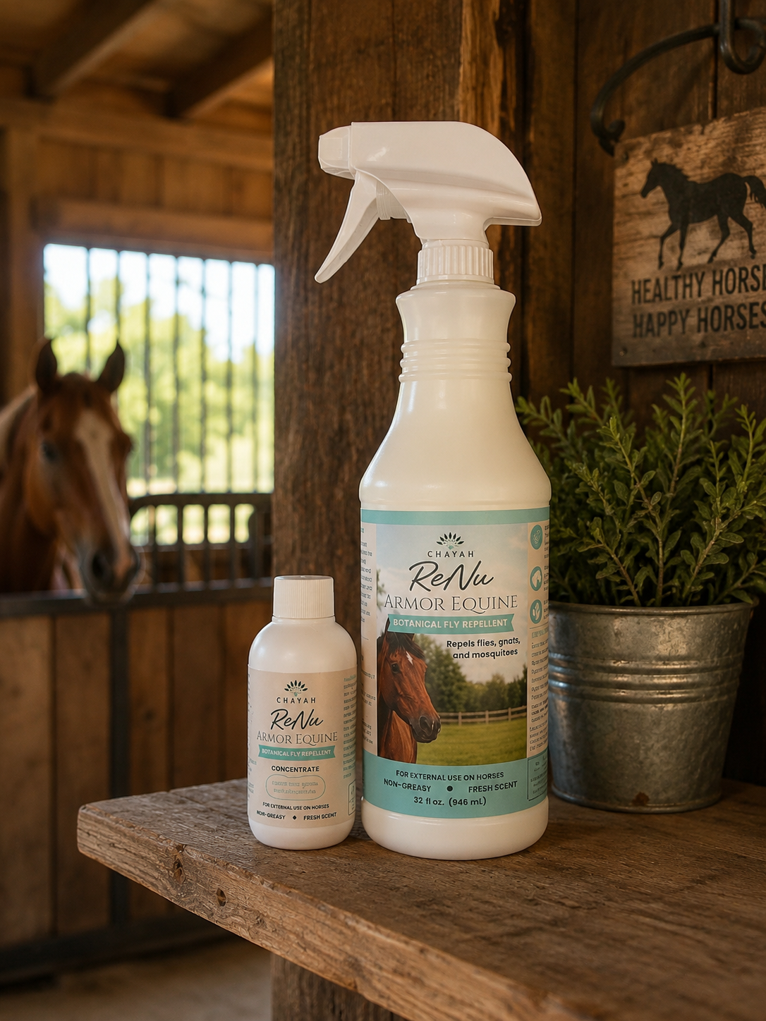 ReNu Armor Equine - Botanical Fly Repellent Concentrate 2oz